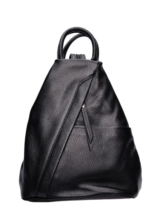 Isabella Rhea Zwart Rundleer Tas - Image 1