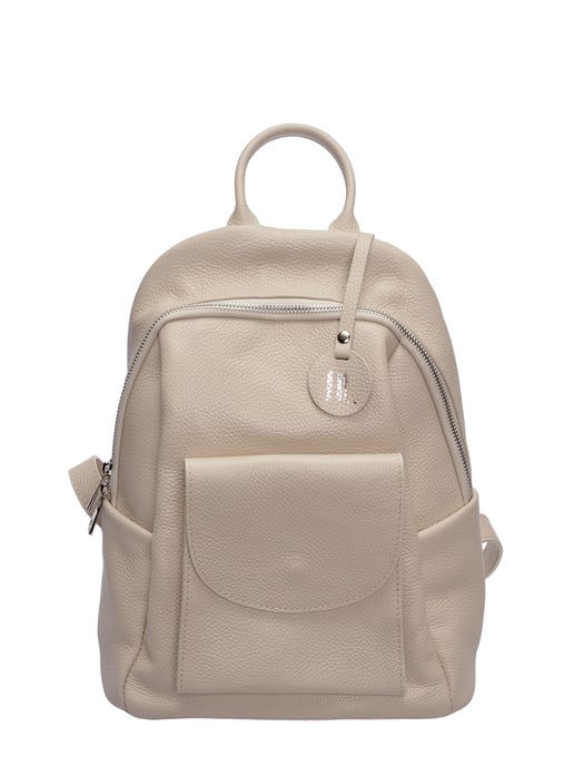 Anna Luchini Beige Rundleer Tas - Image 1