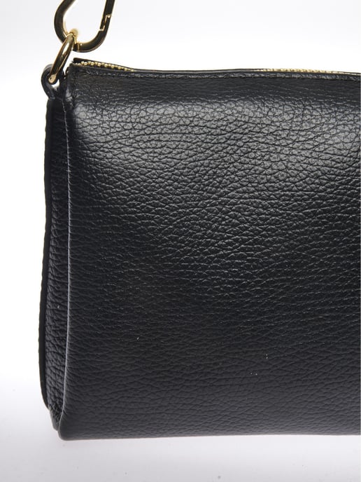 Luisa Vannini Zwart Rundleer Tas - Image 3