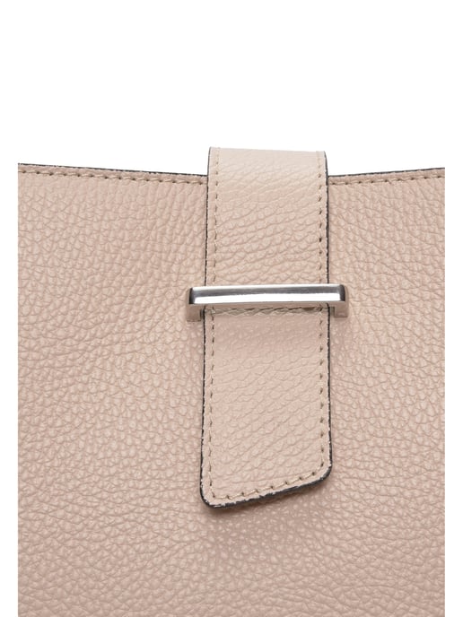 Isabella Rhea Beige Rundleer Tas - Image 3
