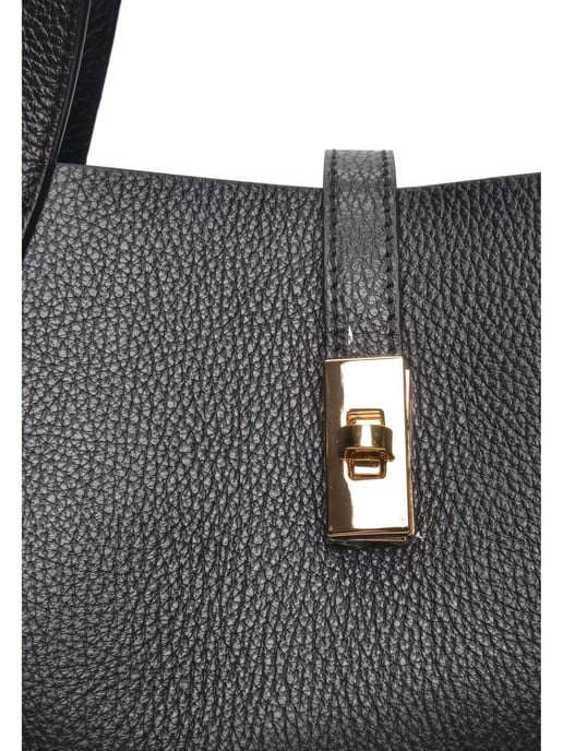 Isabella Rhea Zwart Rundleer Tas - Image 3