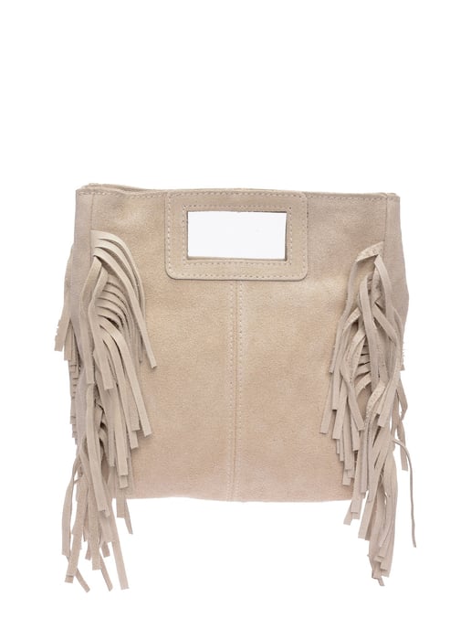 Anna Luchini Beige Rundleer Tas - Image 1