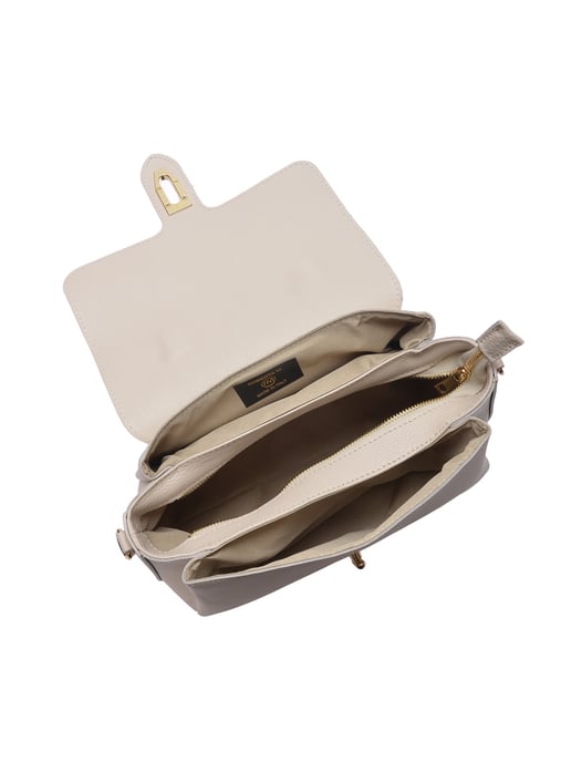 Roberta M Beige Rundleer Tas - Image 4