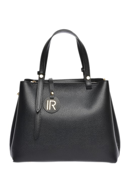 Isabella Rhea Zwart Rundleer Tas - Image 1