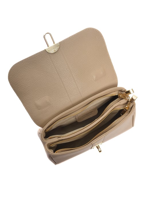 Roberta M Beige Rundleer Tas - Image 4