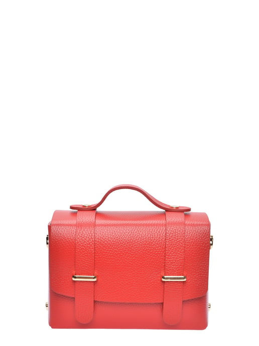 Luisa Vannini Rood Rundleer Tas - Image 1