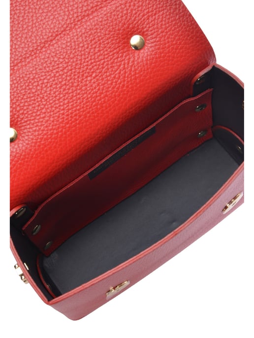Luisa Vannini Rood Rundleer Tas - Image 4
