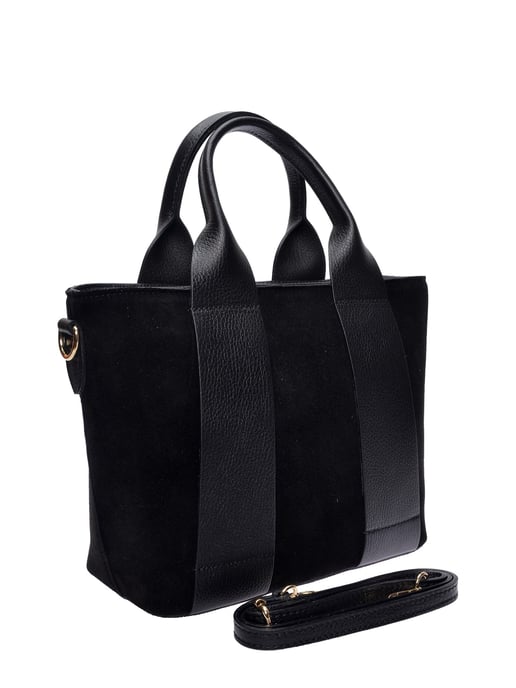 Luisa Vannini Zwart Rundleer Tas - Image 2