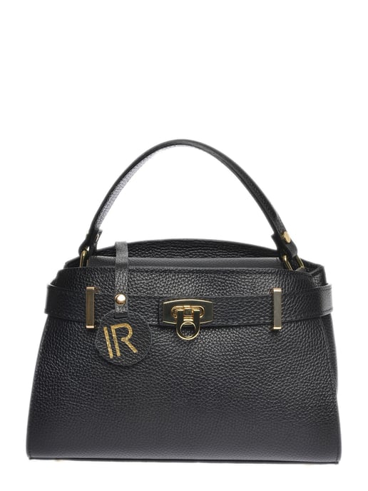 Isabella Rhea Zwart Rundleer Tas - Image 1