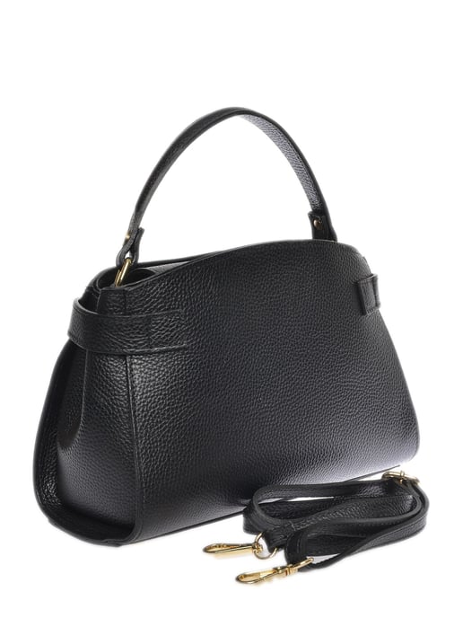Isabella Rhea Zwart Rundleer Tas - Image 2
