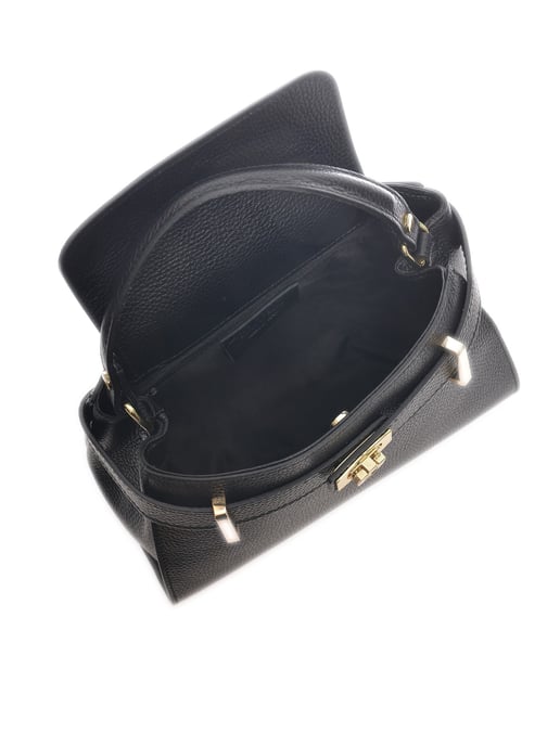 Isabella Rhea Zwart Rundleer Tas - Image 4