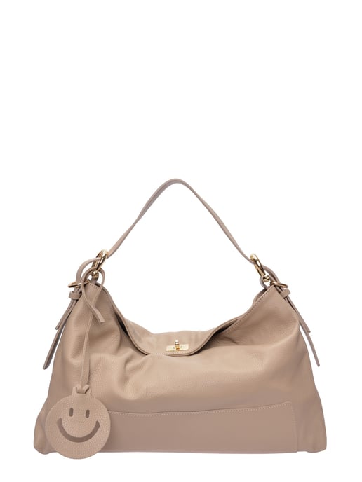 Luisa Vannini Beige Rundleer Tas - Image 1