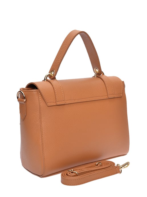 Anna Luchini Brown Rundleer Tas - Image 2