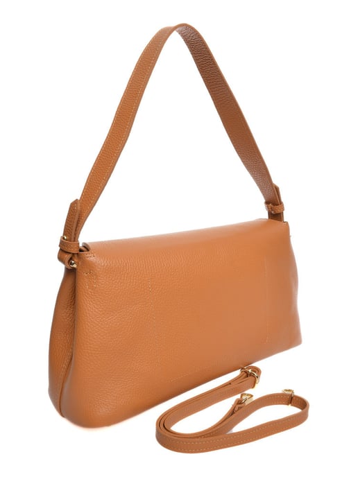 Anna Luchini Brown Rundleer Tas - Image 2