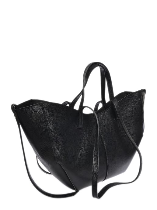 Luisa Vannini Zwart Rundleer Tas - Image 2