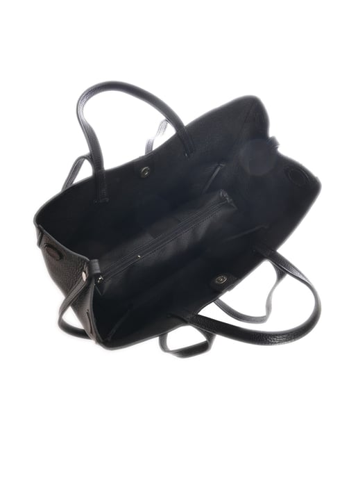 Luisa Vannini Zwart Rundleer Tas - Image 4