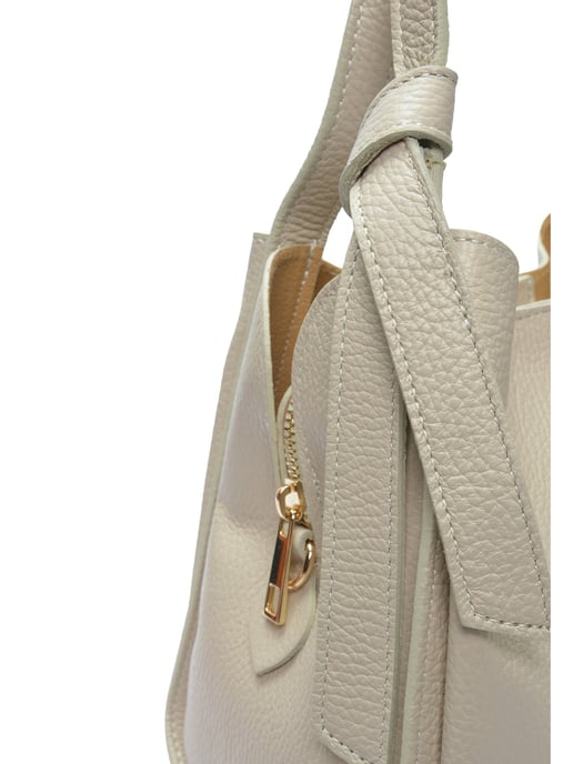 Anna Luchini Beige Rundleer Tas - Image 3