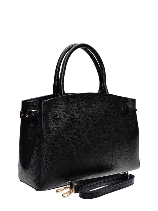 Isabella Rhea Zwart Rundleer Tas - Image 2