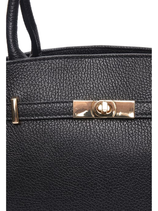 Isabella Rhea Zwart Rundleer Tas - Image 3