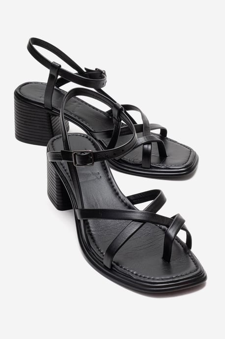 Lavish Leren Blokhak Sandaal (Dames) - Image 1
