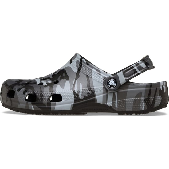 Crocs Classic Camouflage Clog Thermoplastische Heren Klompen In Zwart/Slate Grijs - Image 6