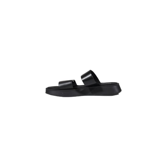 Calvin Klein Jeans Zwarte Leren Platte Sandalen - Image 3