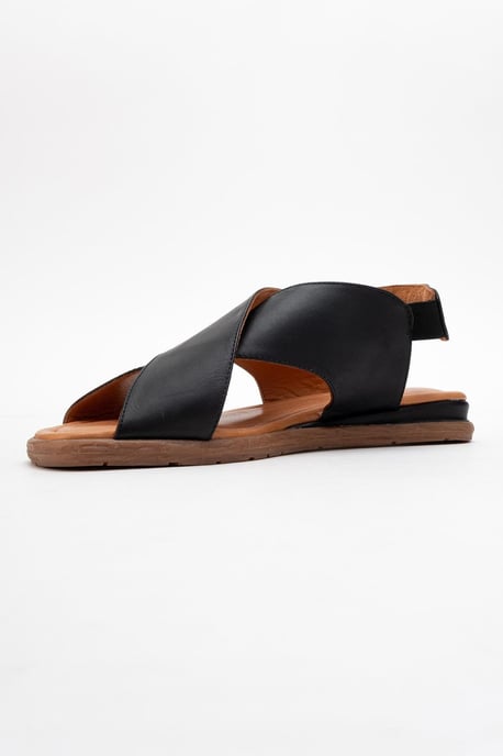Broods Elastisch Leren Instap Sandalen (Dames) - Image 3