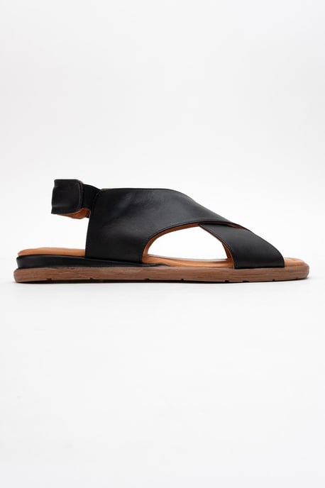Broods Elastisch Leren Instap Sandalen (Dames) - Image 4