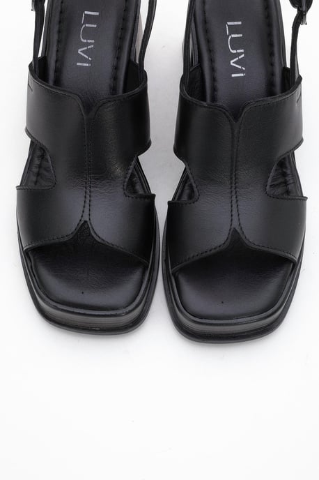 Zennia Leer Platform Sandaal (Women) - Image 3