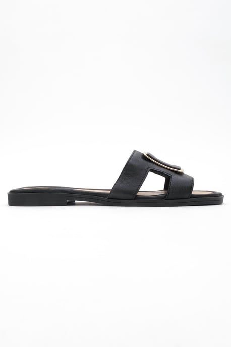 MILLIE Leer Gesp Slide (Women) - Image 5