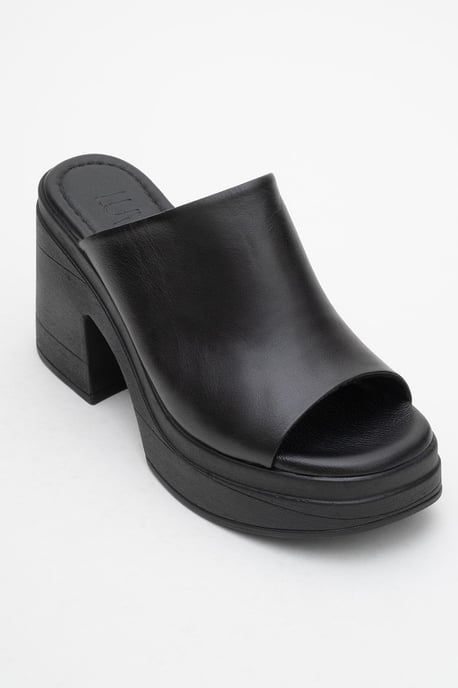 Nola Leer Platform Mules (Women) - Image 1