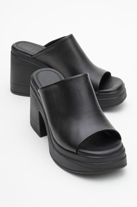 Nola Leer Platform Mules (Women) - Image 2