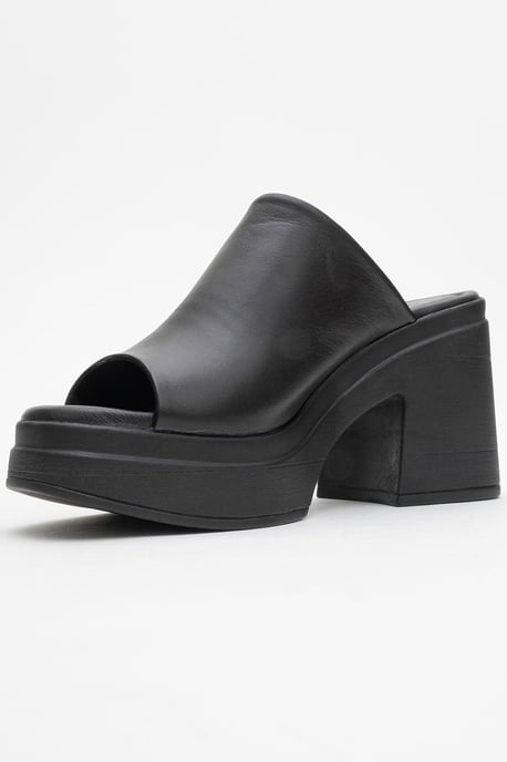 Nola Leer Platform Mules (Women) - Image 4