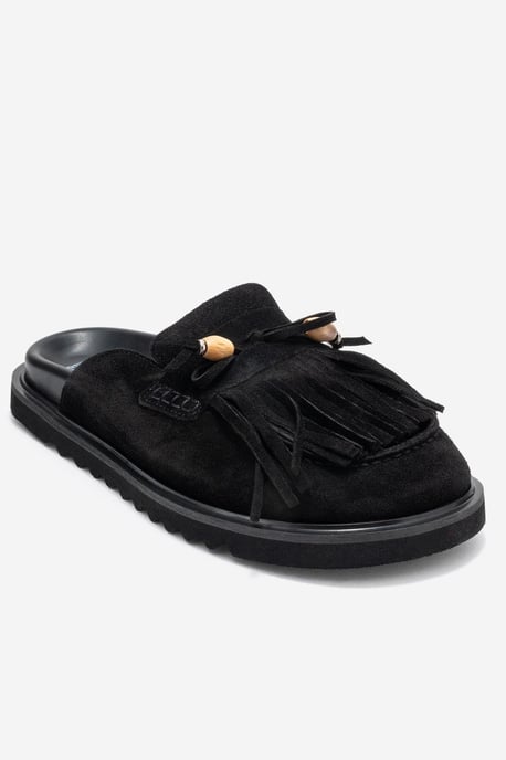 Carol Tassel Leather Mule - Image 3