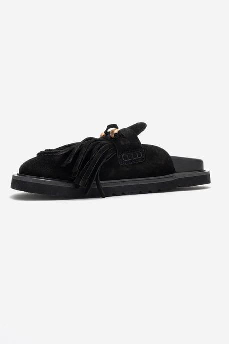 Carol Tassel Leather Mule - Image 4