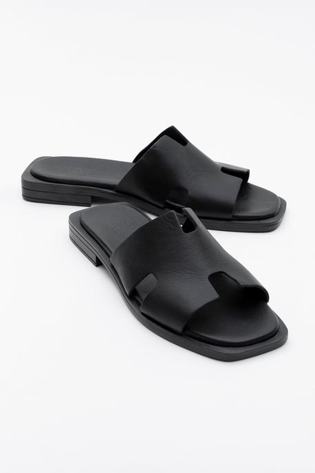 Jez Leer Slide Sandaal (Women) - Image 1