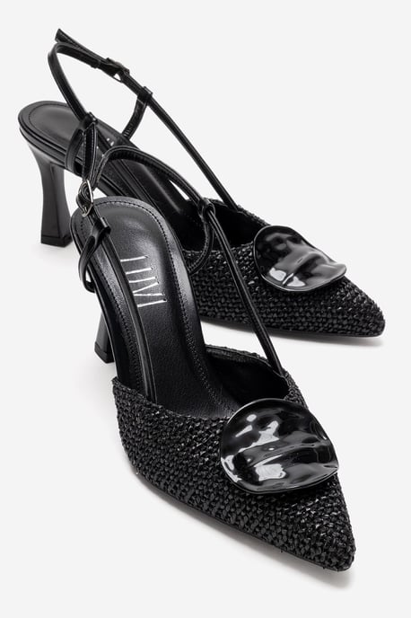 Levia Geweven Pump met Puntige Neus en Slingback - Image 2