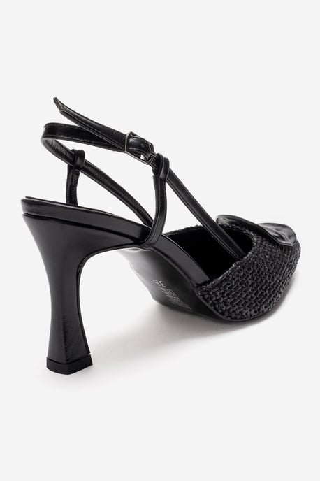 Levia Geweven Pump met Puntige Neus en Slingback - Image 5