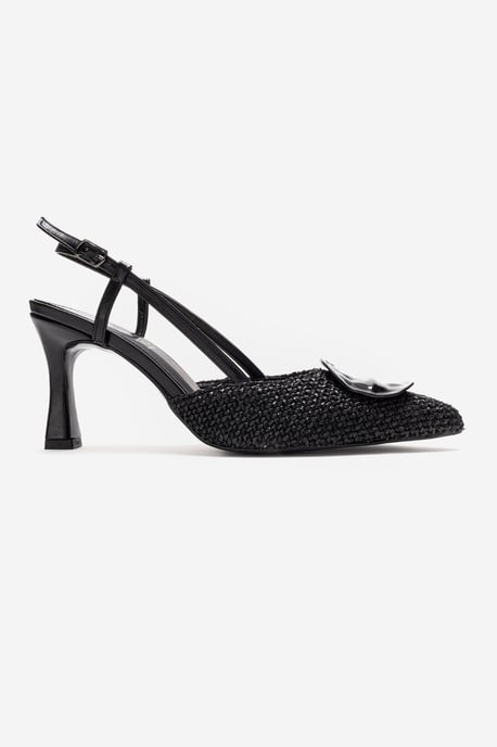 Levia Geweven Pump met Puntige Neus en Slingback - Image 6