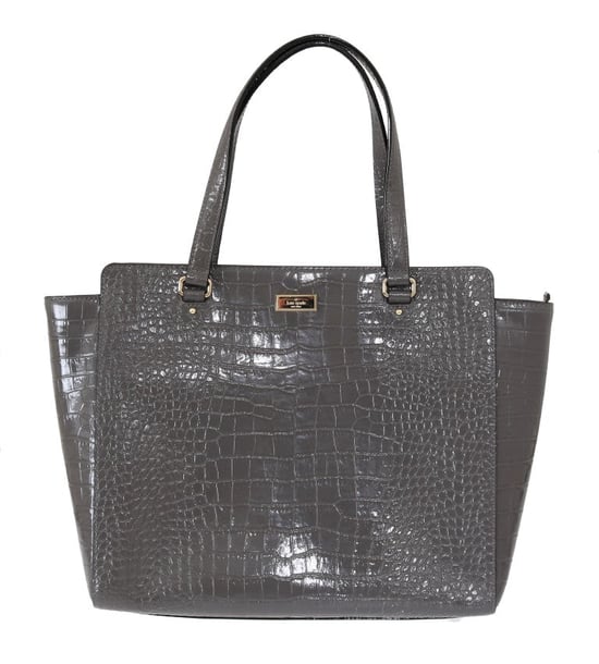 Kate Spade Grijze Croco Geëmbossede Leren Elissa Bristol Drive Tote Handtas - Image 2