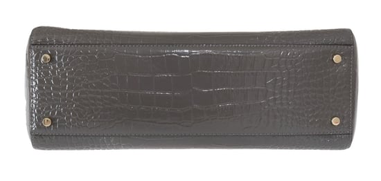 Kate Spade Grijze Croco Geëmbossede Leren Elissa Bristol Drive Tote Handtas - Image 5