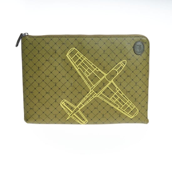 Trussardi Groene Leren Mannen Clutch - Image 1