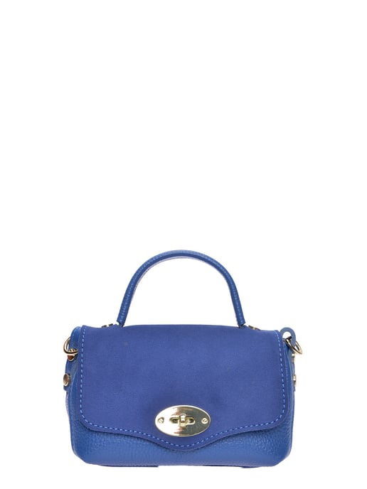 Roberta M Blauw Rundleer Tas - Image 1