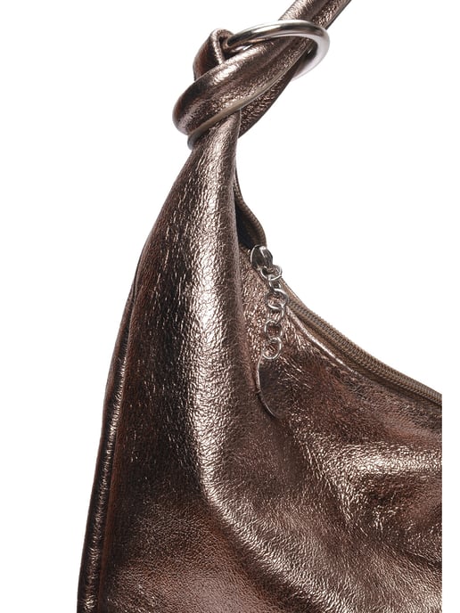 Anna Luchini Brons Rundleer Tas - Image 3