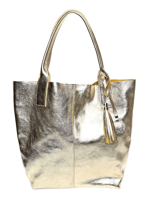 Roberta M Goud Rundleer Tas - Image 1