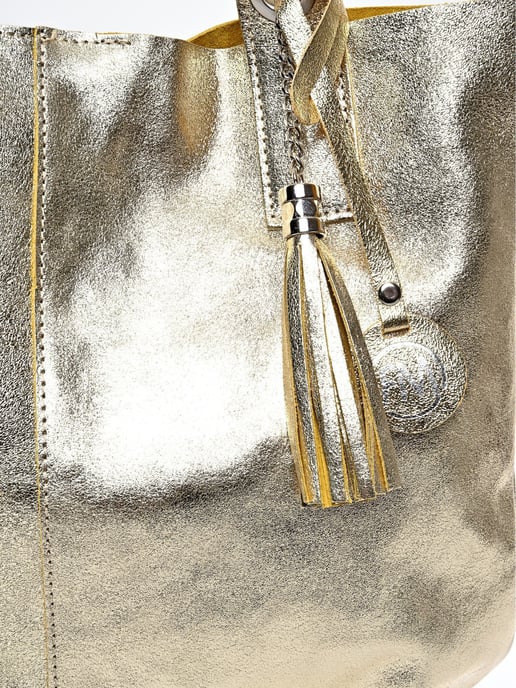 Roberta M Goud Rundleer Tas - Image 3