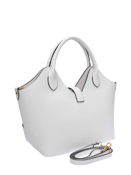 Roberta M Wit Rundleer Tas - Image 2