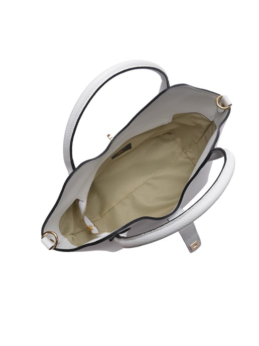 Roberta M Wit Rundleer Tas - Image 4