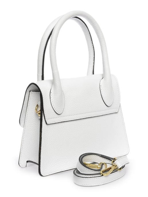 Luisa Vannini Wit Rundleer Tas - Image 2