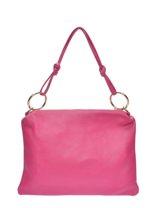 Luisa Vannini Fuchsia Rundleer Tas - Image 1
